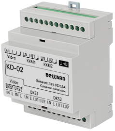 Коммутатор многоабонентских домофонов KD-02 Beward